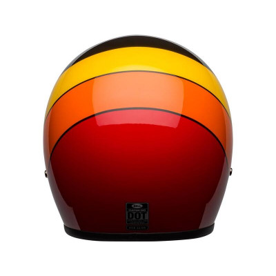 Casque BELL Custom 500 Riff - Noir Brillant/Jaune/Orange/Rouge