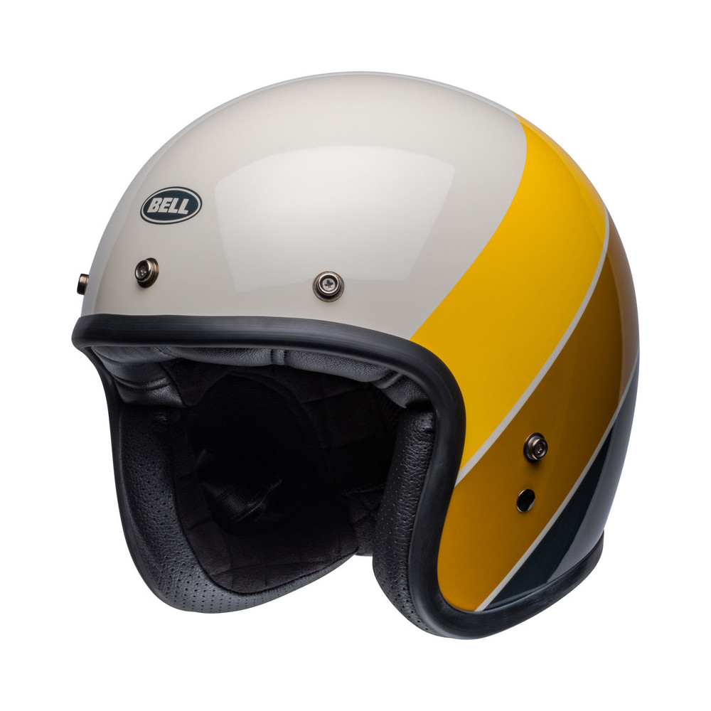 Casque BELL Custom 500 - Riff Gloss Sand/Jaune