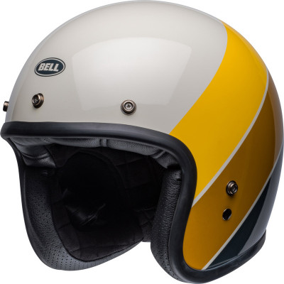 Casque BELL Custom 500 - Riff Gloss Sand/Jaune