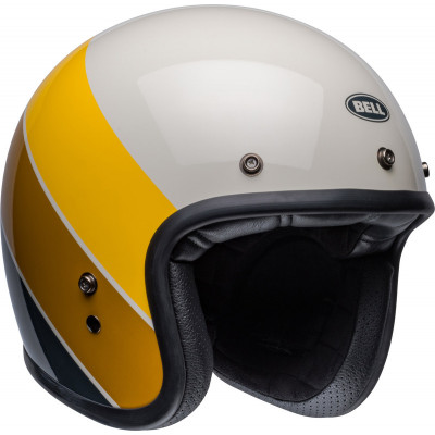 Casque BELL Custom 500 - Riff Gloss Sand/Jaune