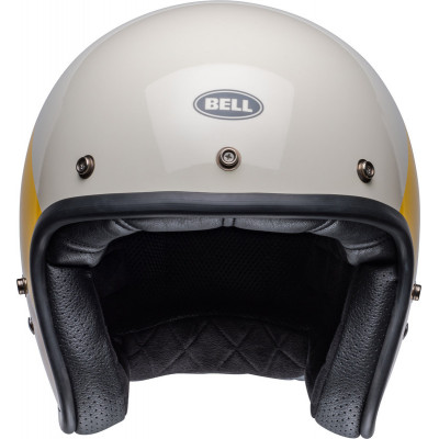 Casque BELL Custom 500 - Riff Gloss Sand/Jaune