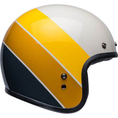 Casque BELL Custom 500 - Riff Gloss Sand/Jaune