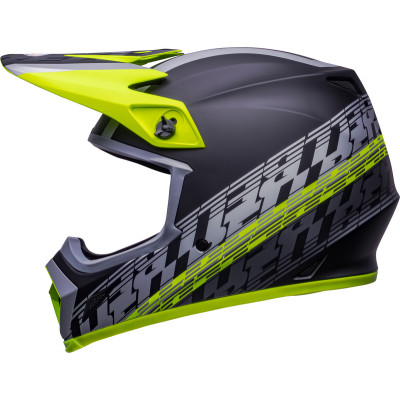 Casque BELL MX-9 Mips Offset - Mat Noir/Jaune Hi-Viz