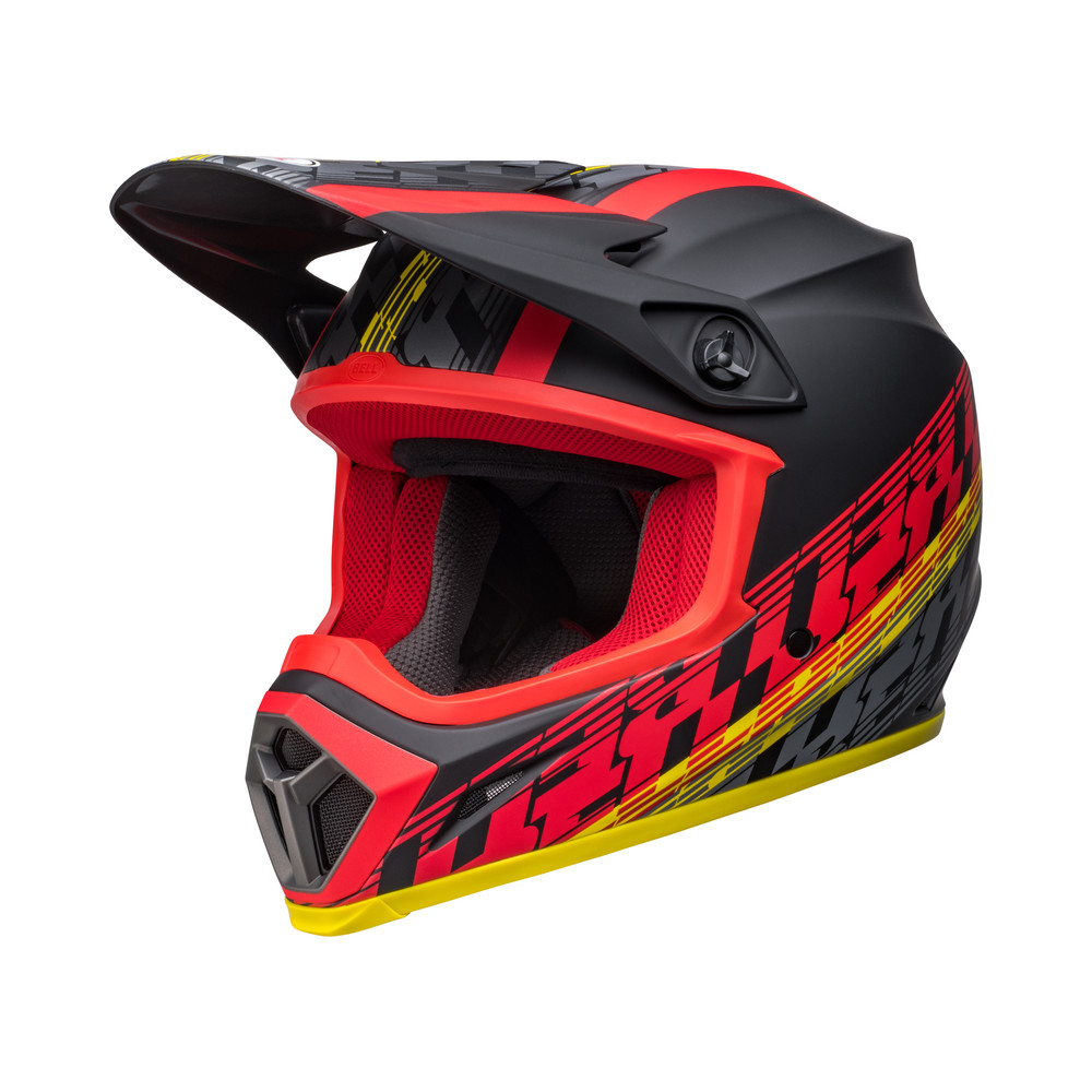 Casque BELL MX-9 Mips Offset - Mat Noir/Rouge