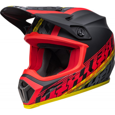 Casque BELL MX-9 Mips Offset - Mat Noir/Rouge