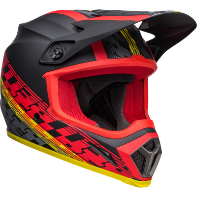 Casque BELL MX-9 Mips Offset - Mat Noir/Rouge