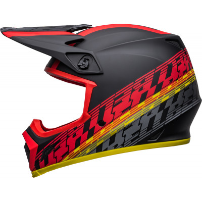 Casque BELL MX-9 Mips Offset - Mat Noir/Rouge