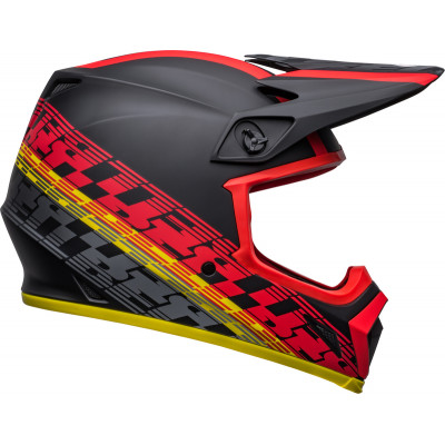 Casque BELL MX-9 Mips Offset - Mat Noir/Rouge