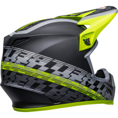 Casque BELL MX-9 Mips Offset - Mat Noir/Jaune Hi-Viz