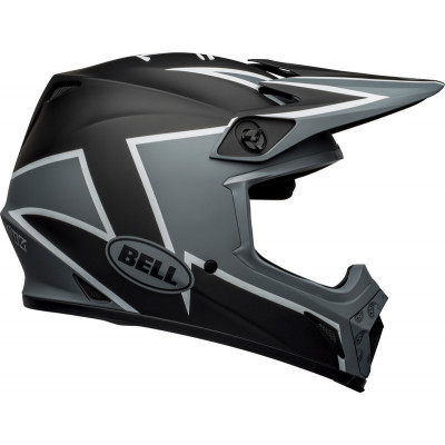 Casque BELL MX-9 Mips Twitch - Mat Noir/Gris/Blanc