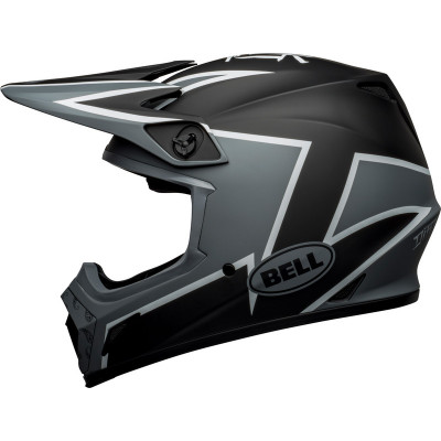 Casque BELL MX-9 Mips Twitch - Mat Noir/Gris/Blanc