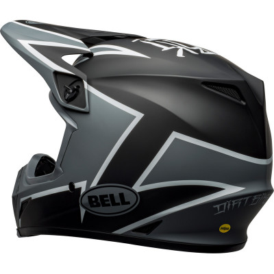 Casque BELL MX-9 Mips Twitch - Mat Noir/Gris/Blanc