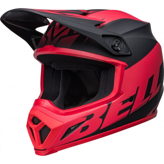 Casque BELL MX-9 Mips Disrupt - Mat Noir/Rouge