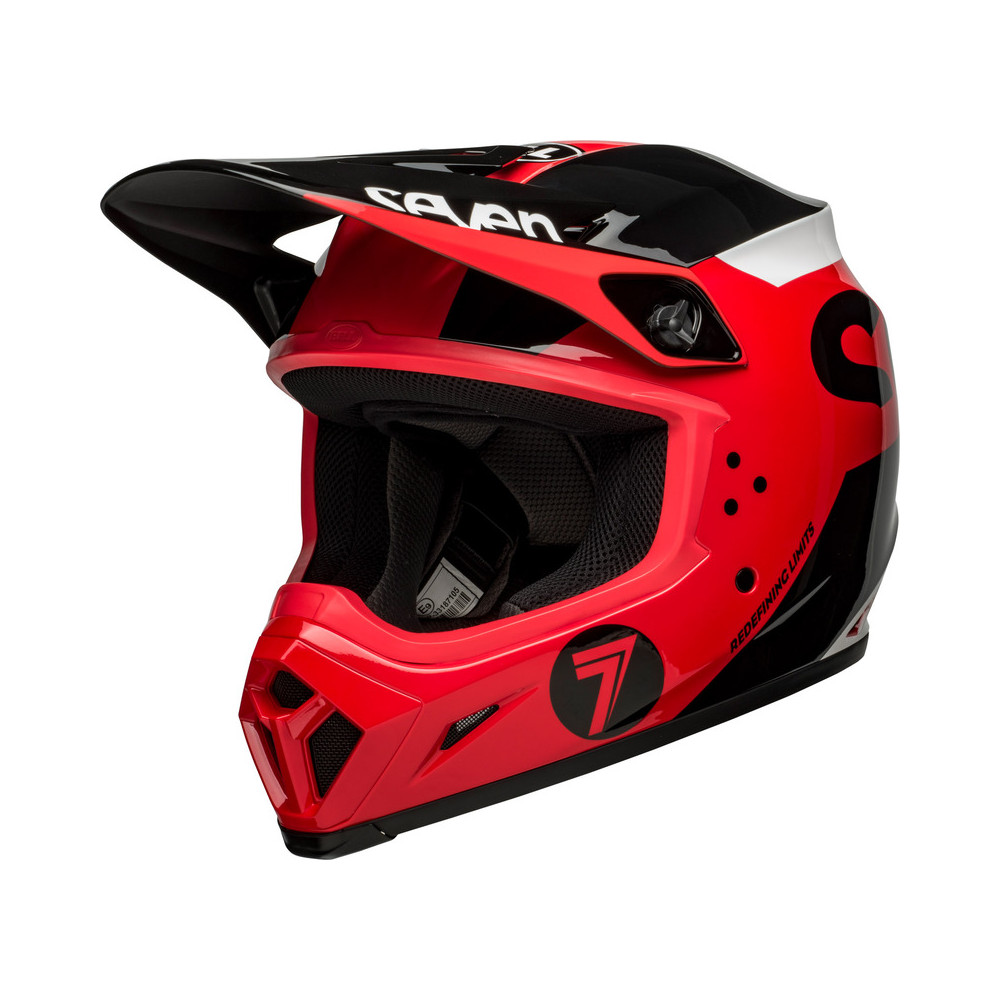 Casque BELL MX-9 Mips - Seven Phaser Matte Red/Black