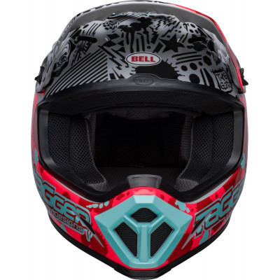 Casque BELL MX-9 Mips Tagger Splatter - Rouge/Gris