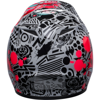 Casque BELL MX-9 Mips Tagger Splatter - Rouge/Gris