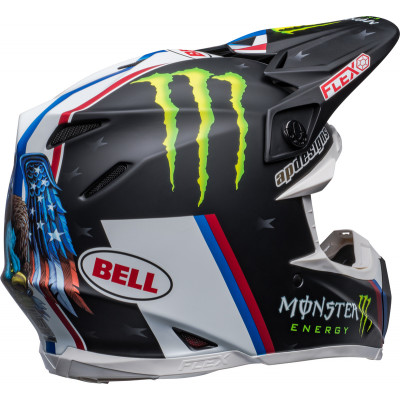 Casque BELL Moto-9s Flex Tomac Replica 22 - Mat Noir/Blanc