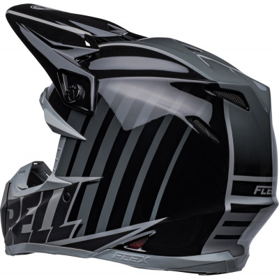 Casque BELL Moto-9s Flex Sprint - Mat/Brillant Noir/Gris