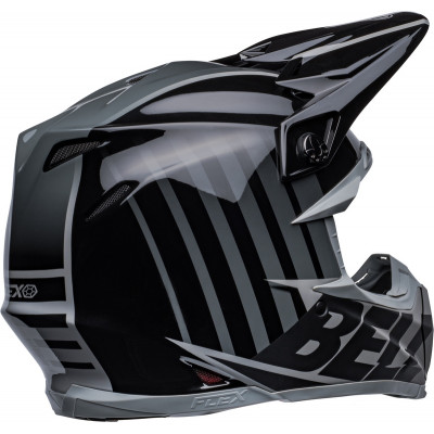 Casque BELL Moto-9s Flex Sprint - Mat/Brillant Noir/Gris