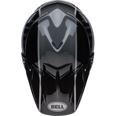 Casque BELL Moto-9s Flex Sprint - Mat/Brillant Noir/Gris