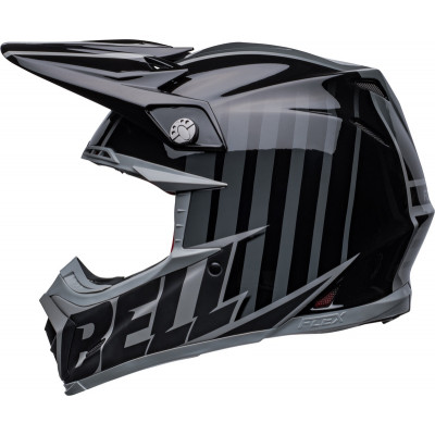 Casque BELL Moto-9s Flex Sprint - Mat/Brillant Noir/Gris