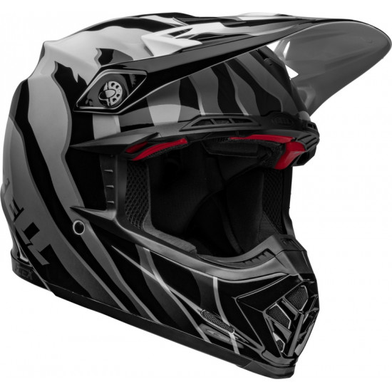 Casque BELL Moto-9s Flex Claw - Noir/Blanc