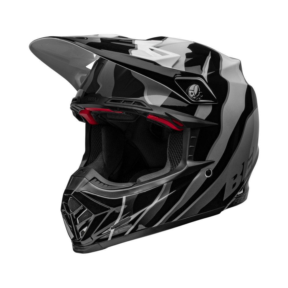 Casque BELL Moto-9s Flex Claw - Noir/Blanc