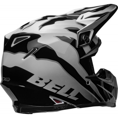 Casque BELL Moto-9s Flex Claw - Noir/Blanc