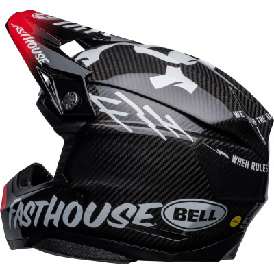 Casque BELL Moto-10 Spherical Fasthouse Privateer - Noir/Rouge