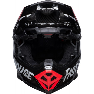 Casque BELL Moto-10 Spherical Fasthouse Privateer - Noir/Rouge