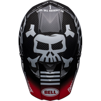 Casque BELL Moto-10 Spherical Fasthouse Privateer - Noir/Rouge