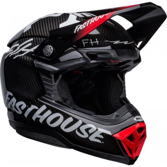 Casque BELL Moto-10 Spherical Fasthouse Privateer - Noir/Rouge