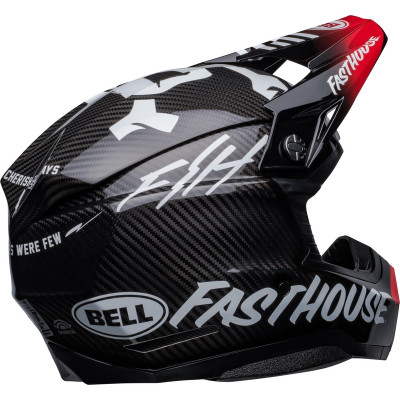 Casque BELL Moto-10 Spherical Fasthouse Privateer - Noir/Rouge