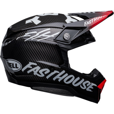 Casque BELL Moto-10 Spherical Fasthouse Privateer - Noir/Rouge