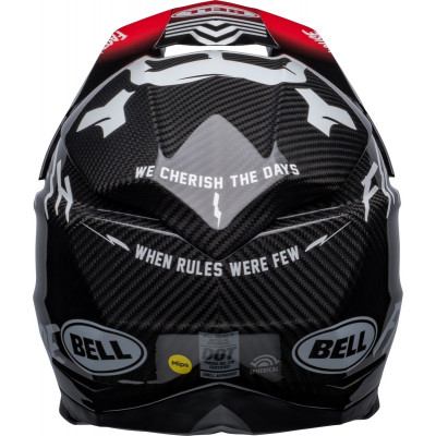 Casque BELL Moto-10 Spherical Fasthouse Privateer - Noir/Rouge