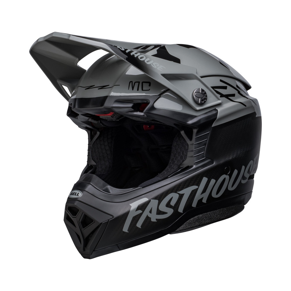 Casque BELL Moto-10 Spherical Fasthouse BMF - Mat/Brillant Gris/Noir