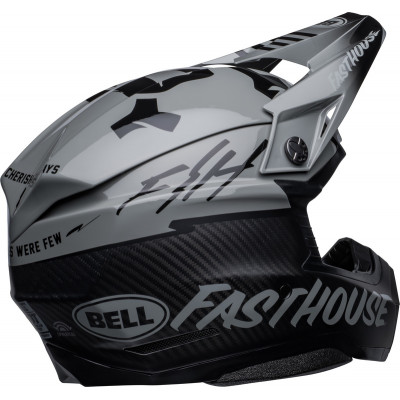 Casque BELL Moto-10 Spherical Fasthouse BMF - Mat/Brillant Gris/Noir