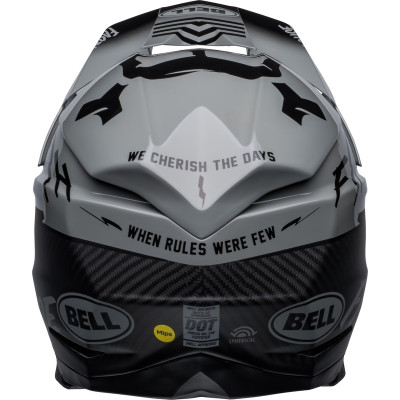 Casque BELL Moto-10 Spherical Fasthouse BMF - Mat/Brillant Gris/Noir