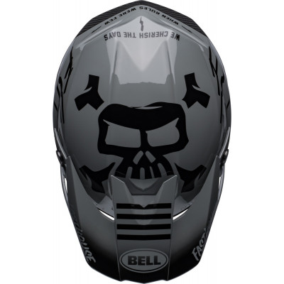 Casque BELL Moto-10 Spherical Fasthouse BMF - Mat/Brillant Gris/Noir