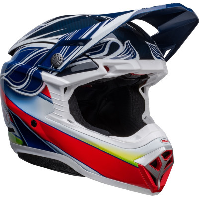 Casque BELL Moto-10 Spherical Tomac - Bleu/Blanc