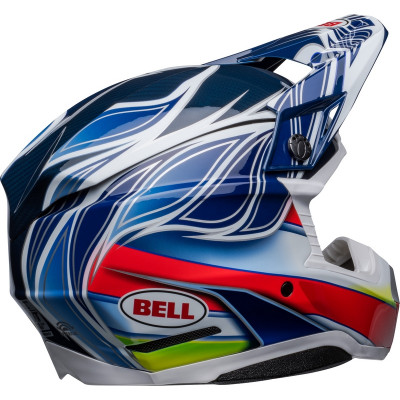 Casque BELL Moto-10 Spherical Tomac - Bleu/Blanc