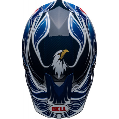 Casque BELL Moto-10 Spherical Tomac - Bleu/Blanc