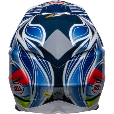 Casque BELL Moto-10 Spherical Tomac - Bleu/Blanc