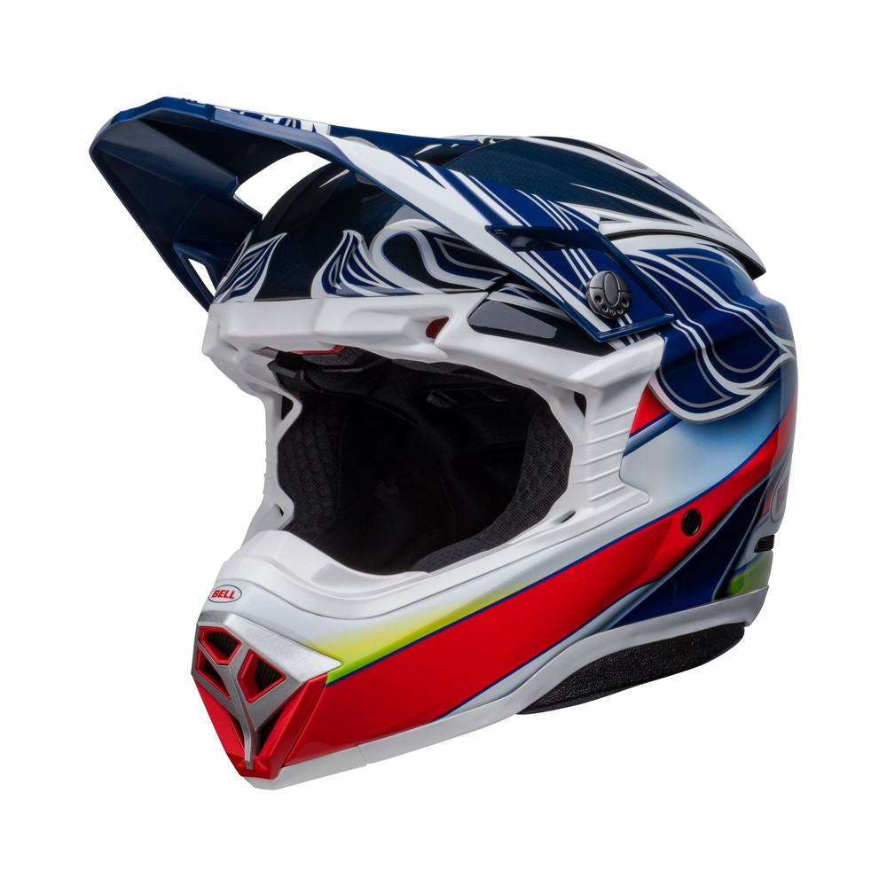 Casque BELL Moto-10 Spherical Tomac - Bleu/Blanc