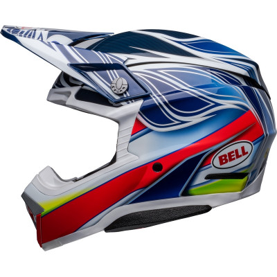 Casque BELL Moto-10 Spherical Tomac - Bleu/Blanc