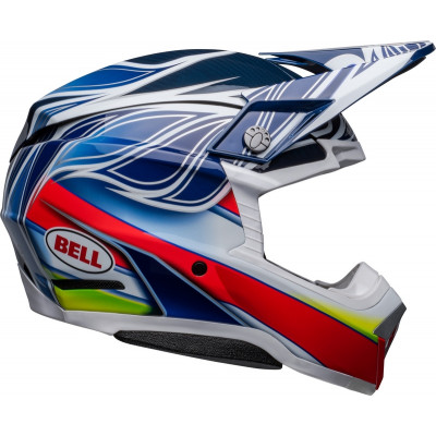 Casque BELL Moto-10 Spherical Tomac - Bleu/Blanc