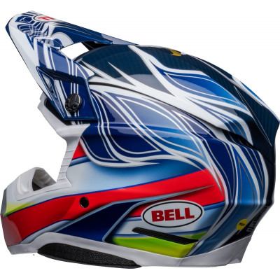 Casque BELL Moto-10 Spherical Tomac - Bleu/Blanc