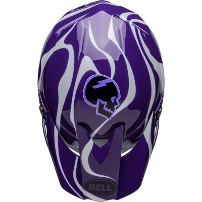 Casque BELL Moto-10 Spherical Slayco - Violet/Blanc