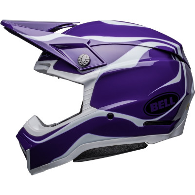 Casque BELL Moto-10 Spherical Slayco - Violet/Blanc