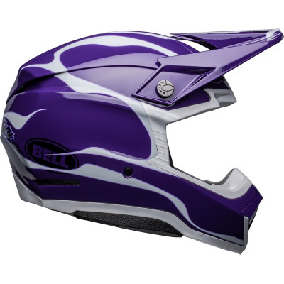 Casque BELL Moto-10 Spherical Slayco - Violet/Blanc